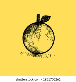 El arte de la imagen en blanco anaranjado también es adecuado para logotipos