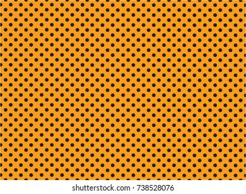 Orange Polka Dot Background