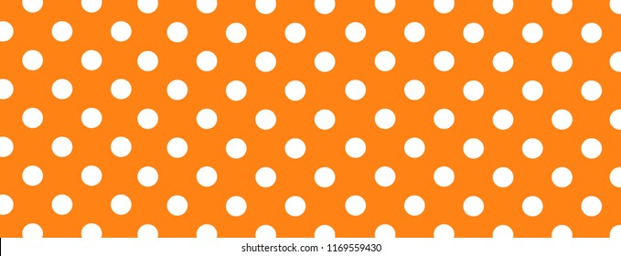 Orange Polka Dot Banner