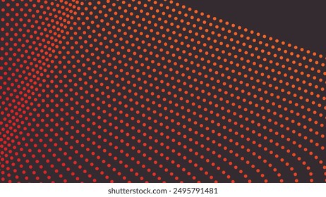 Orange polkadot abstract background vector image