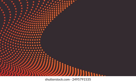 Orange polkadot abstract background vector image
