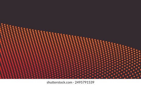 Orange polkadot abstract background vector image