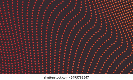 Orange polkadot abstract background vector image