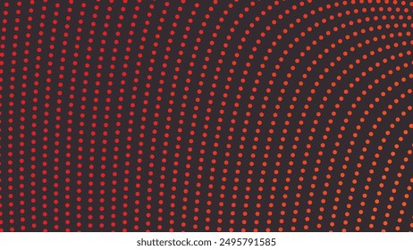 Orange polkadot abstract background vector image