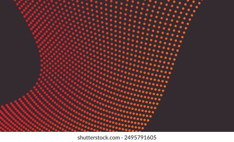 Orange polkadot abstract background vector image