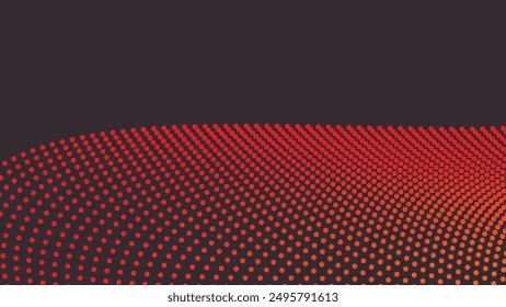 Orange polkadot abstract background vector image