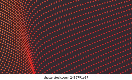 Imagen de Vector de fondo abstracto de polkadot naranja