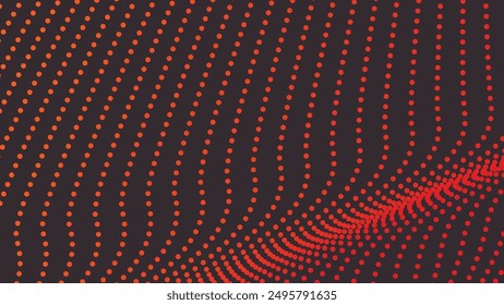 Orange Polkadot abstrakter Hintergrund Vektorgrafik Bild