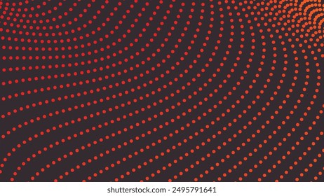 Orange polkadot abstract background vector image