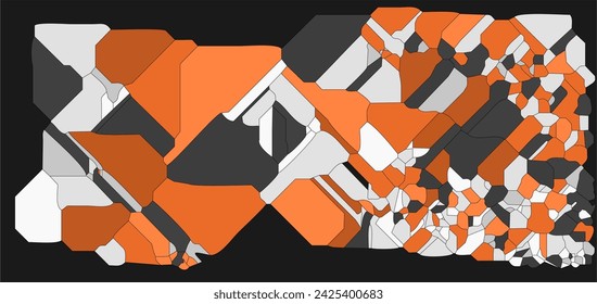 orange polygon abstract pattern background