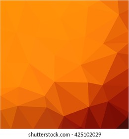 Orange polygon business background