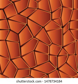 orange polygon pattern with gradient
