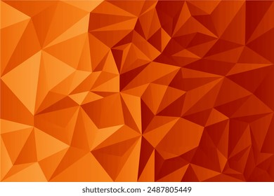 fondo poligonal naranja libre de Vector