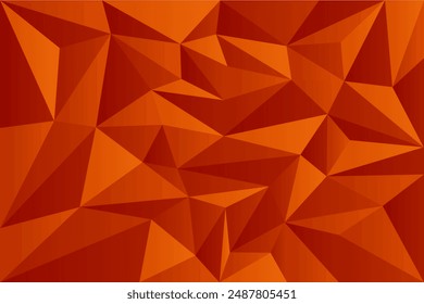 orange polygonal background vector free