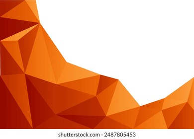 fondo poligonal naranja libre de Vector