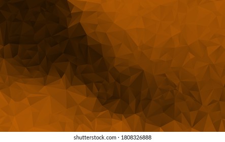 Orange polygonal background. Vector illustration. Follow other polygonal backgrounds in my collection.