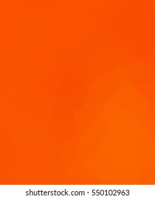 Orange polygonal illustration with triangle. Geometric background.