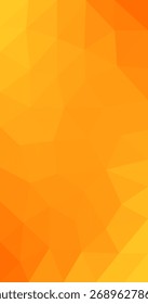 Orange polygonal illustration of triangles Geometric for Business Design