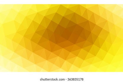 Orange polygonal illustration, which consist of triangles. Geometric background in Origami style with gradient. Triangular design for your business in vector.