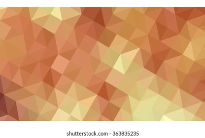 Orange polygonal illustration, which consist of triangles. Geometric background in Origami style with gradient. Triangular design for your business in vector.