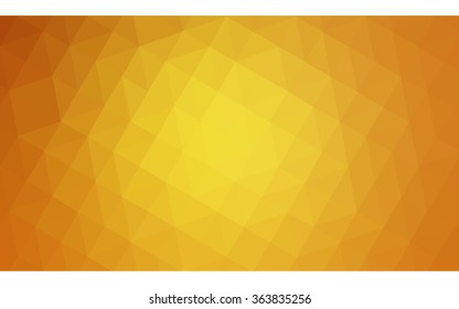 Orange polygonal illustration, which consist of triangles. Geometric background in Origami style with gradient. Triangular design for your business in vector.