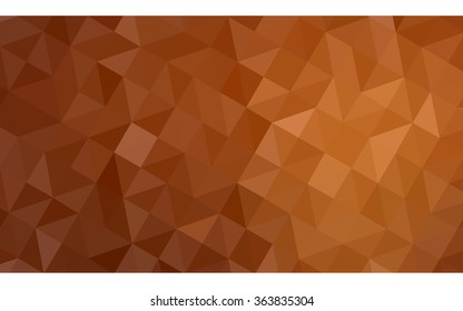 Orange polygonal illustration, which consist of triangles. Geometric background in Origami style with gradient. Triangular design for your business in vector.