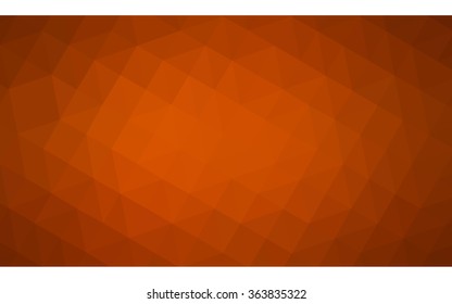 Orange polygonal illustration, which consist of triangles. Geometric background in Origami style with gradient. Triangular design for your business in vector.