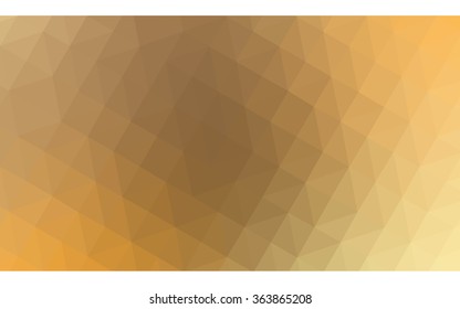 Orange polygonal illustration, which consist of triangles. Geometric background in Origami style with gradient. Triangular design for your business in vector.
