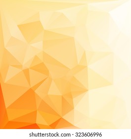 Orange Polygonal Mosaic Background