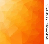 Orange Polygonal Mosaic Background, Creative Design Templates