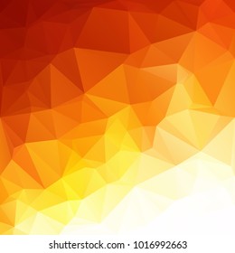 Orange Polygonal Mosaic Background, Creative Design Templates