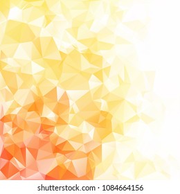 Orange Polygonal Mosaic Background, Creative Design Templates
