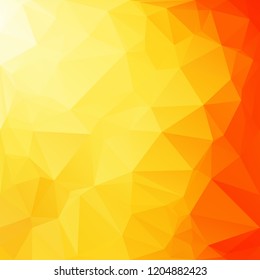 Orange Polygonal Mosaic Background, Creative Design Templates