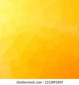 Orange Polygonal Mosaic Background, Creative Design Templates