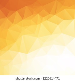 Orange Polygonal Mosaic Background, Creative Design Templates