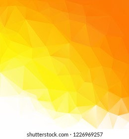 Orange Polygonal Mosaic Background, Creative Design Templates
