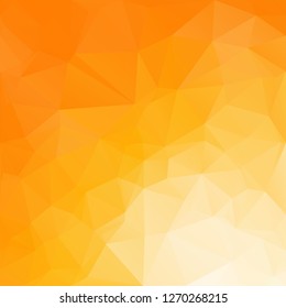 Orange Polygonal Mosaic Background, Creative Design Templates