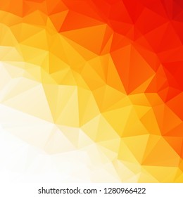 Orange Polygonal Mosaic Background, Creative Design Templates