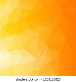 Orange Polygonal Mosaic Background, Creative Design Templates