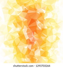 Orange Polygonal Mosaic Background, Creative Design Templates