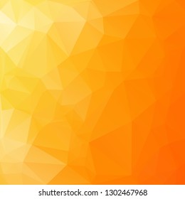 Orange Polygonal Mosaic Background, Creative Design Templates