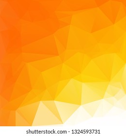 Orange Polygonal Mosaic Background, Creative Design Templates