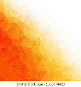 Orange Polygonal Mosaic Background, Creative Design Templates