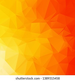 Orange Polygonal Mosaic Background, Creative Design Templates