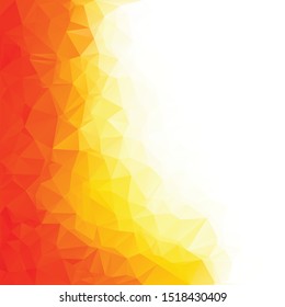 Orange Polygonal Mosaic Background, Creative Design Templates