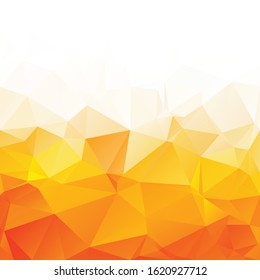 Orange Polygonal Mosaic Background, Creative Design Templates
