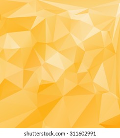 Orange Polygonal Mosaic Background, Creative Design Templates