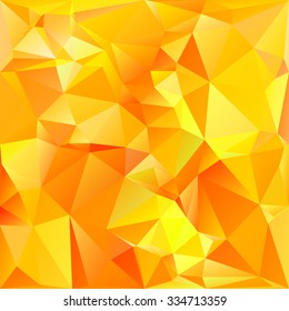 Orange Polygonal Mosaic Background, Creative Design Templates