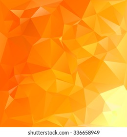 Orange Polygonal Mosaic Background, Creative Design Templates