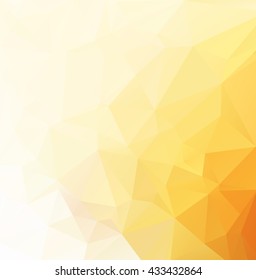 Orange Polygonal Mosaic Background, Creative Design Templates